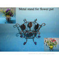 Metal flower-pot pedestal